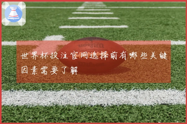 世界杯投注官网选择前有哪些关键因素需要了解