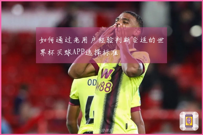 如何通过老用户经验判断合适的世界杯买球APP选择标准