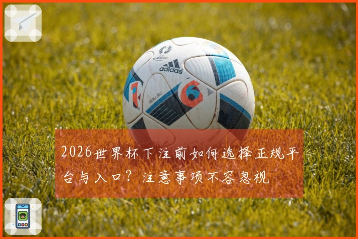 2026世界杯下注前如何选择正规平台与入口？注意事项不容忽视