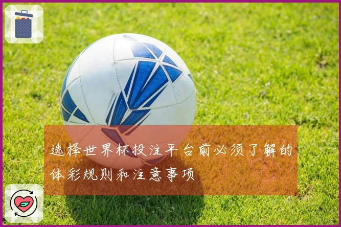 选择世界杯投注平台前必须了解的体彩规则和注意事项